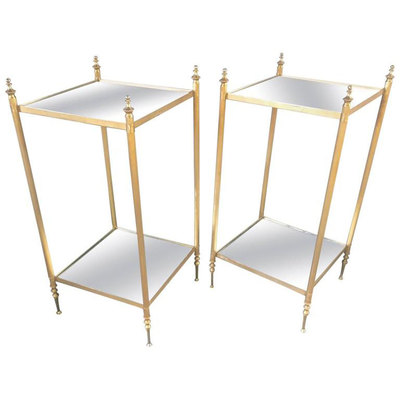 Maison Jansen Two Tiers Neoclassic Side Tables
