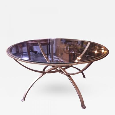 Roger Berthier Semi Globle Gilt Iron Coffee Table