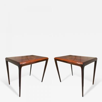 Johannes Andersen pair rosewood side tables