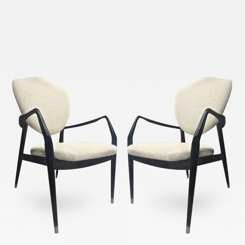 Karl-Erik Ekselius black lacquered chairs
