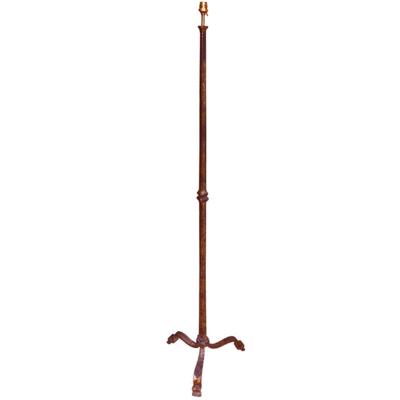 Maison Ramsay gold leaf wrought iron floor lamp