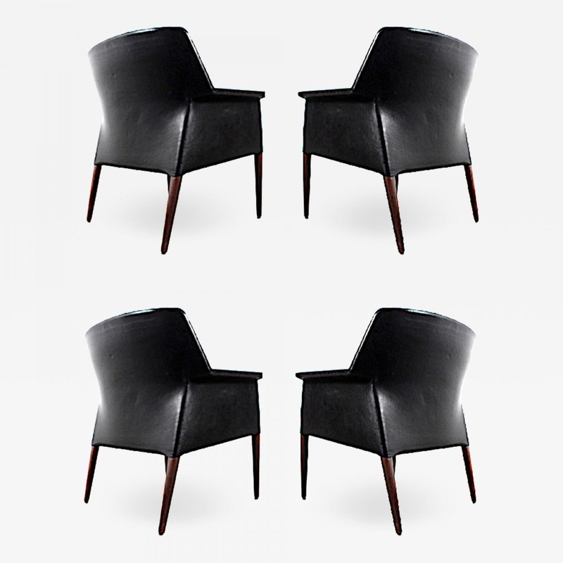 Aksel Bender Madsen & Ejner Larsen, exceptional set of 4 chairs