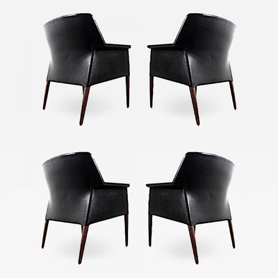 Aksel Bender Madsen & Ejner Larsen, exceptional set of 4 chairs