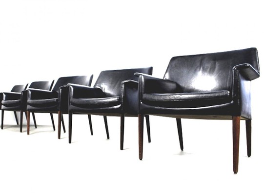Aksel Bender Madsen & Ejner Larsen, exceptional set of 4 chairs