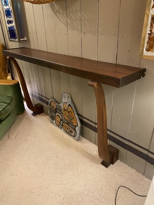 Andre Arbus attributed long wood console