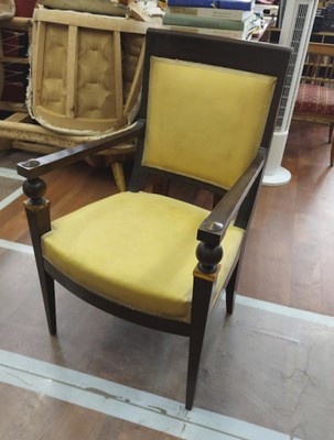 Andre Arbus attributed pair of neo classical armchairs
