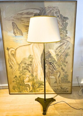 Andre Arbus documented bronze floor lamp