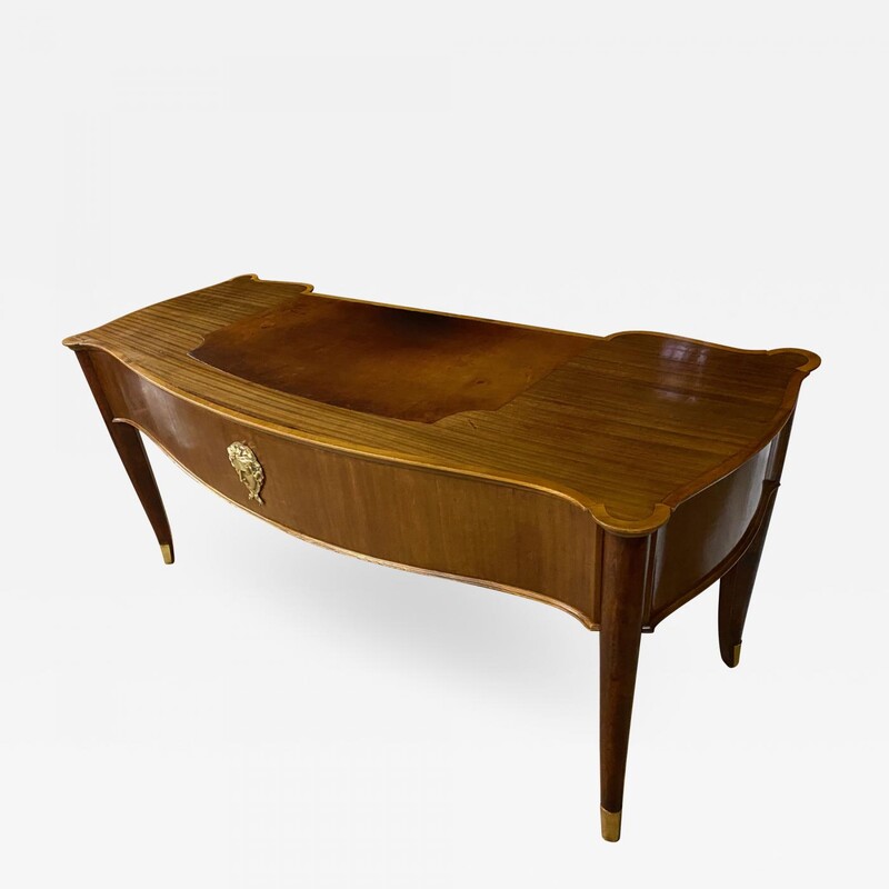 Andre Arbus early refined walnut presidential desk