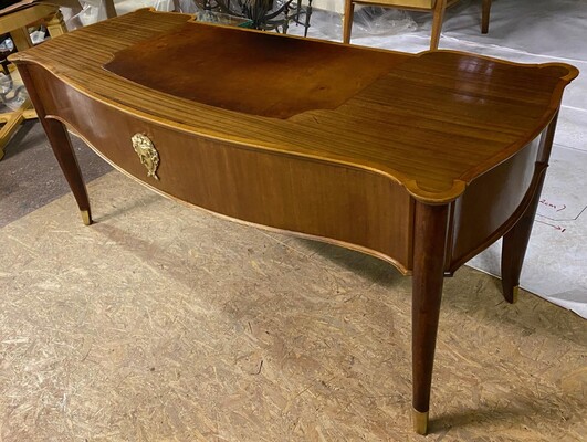 Andre Arbus early refined walnut presidential desk