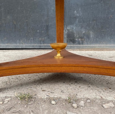 Andre Arbus  lemon tree marquetry & bronze accent coffee table