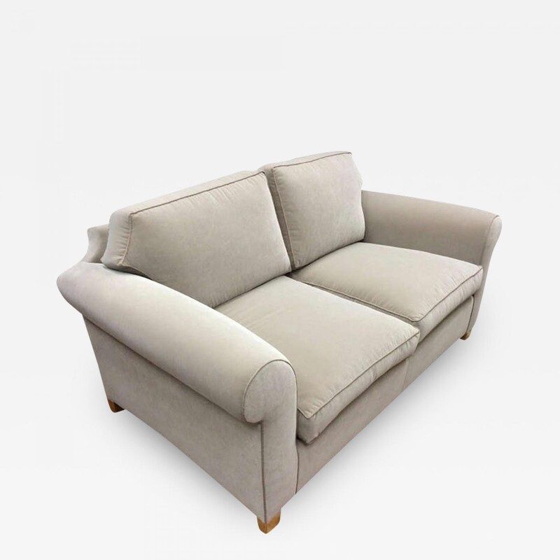 Andre Arbus Refined Settee Newly Covered in Velvet