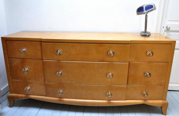 Andre Arbus refined sycamore chest of drawer