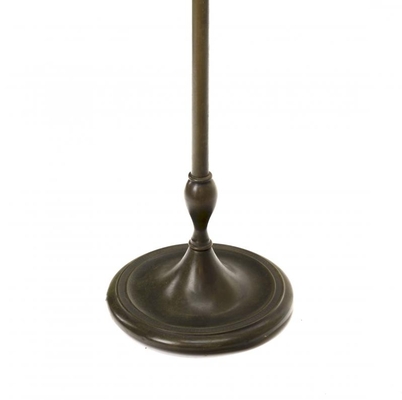 Andre Arbus style pair of neo classic oxidized bronze floor lamp