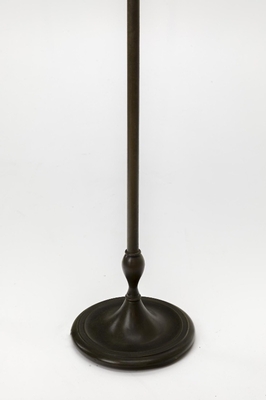 Andre Arbus style pair of neo classic oxidized bronze floor lamp