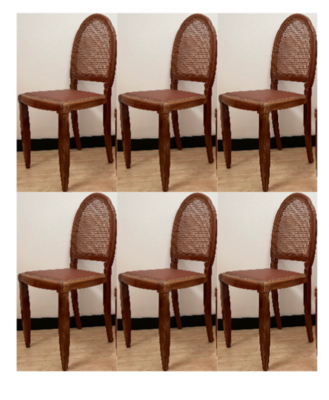 Andre Groult chicest set of 6 dinning chairs