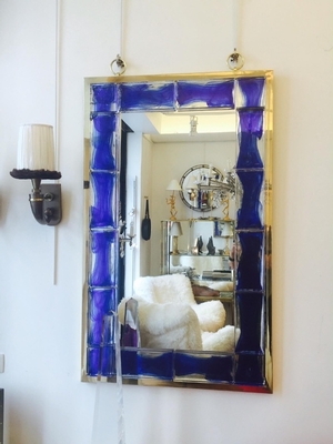 André Hayat Mirror model New York deep blue