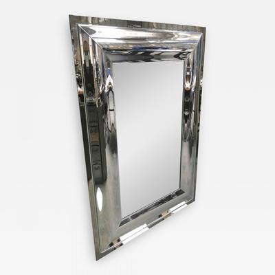 André Hayat Mirror model Okland rectangular silver mercury