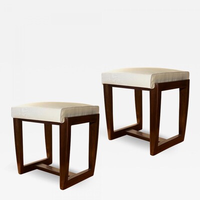 Andre Sornay pair of rare modernist stools