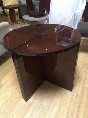 Art Deco four quarter coffee table stackable in nest table
