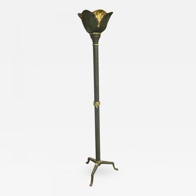 Art Deco Wrought Iron Floor Lamp