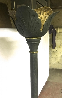 Art Deco Wrought Iron Floor Lamp