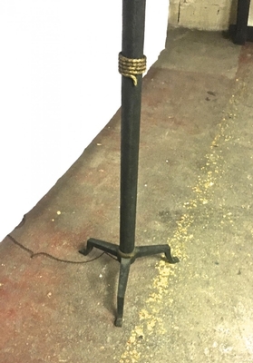 Art Deco Wrought Iron Floor Lamp