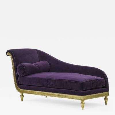 Attributed Maurice Hirsch gold lead art deco daybed