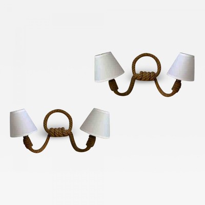 Audoux Minet pair of witty 2 light rope sconces