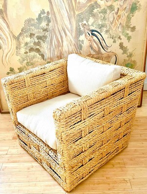 Audoux Minet riviera style superb condition comfy arm chair