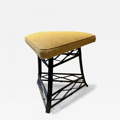 Awesome Triangle stool with art nouveau art deco 