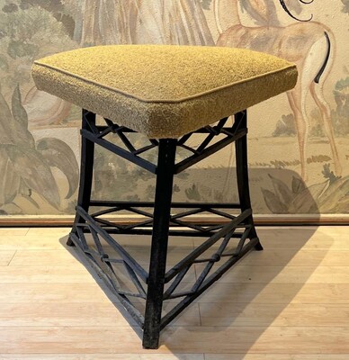 Awesome Triangle stool with art nouveau art deco 