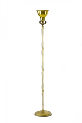 Barovier refined coroso frosted glass floor lamp