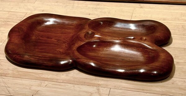 Brazilian carved superb solid wood tray