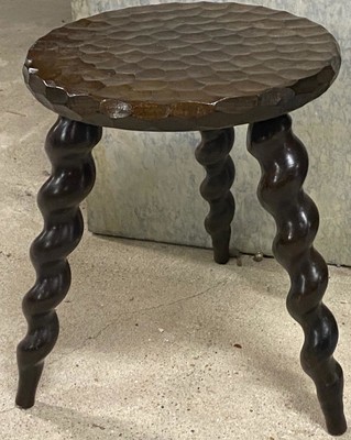 brutalist country twisted leg and rarest carved top 