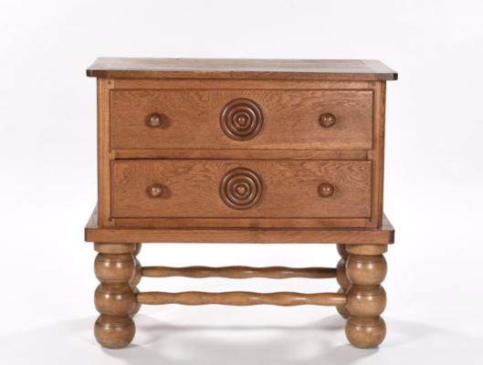 Charles Dudouyt charming carved chest of drawers