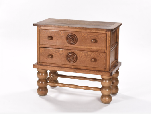 Charles Dudouyt charming carved chest of drawers