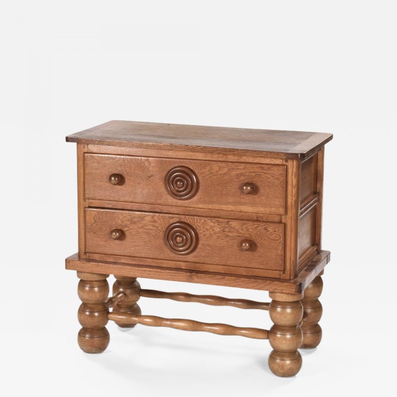 Charles Dudouyt charming carved chest of drawers