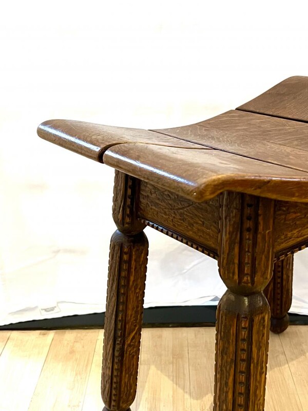 Charles Dudouyt rare early art deco bench