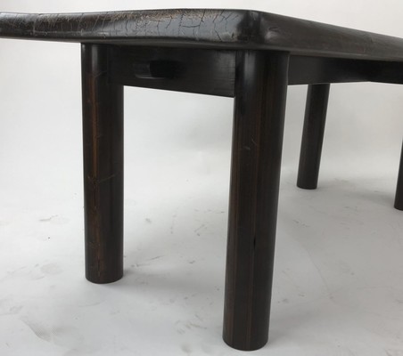 Charlotte Perriand alp tinted solid pine dinning table