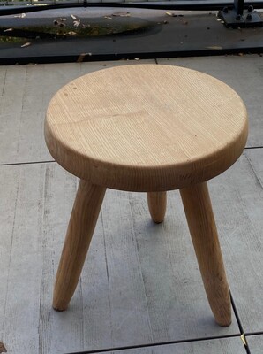 Charlotte Perriand Ash tree rare high stool