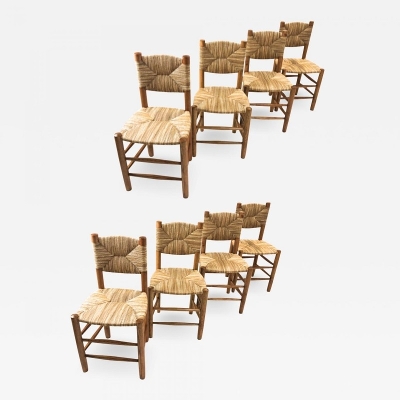 Charlotte Perriand genuine set of 8 model 