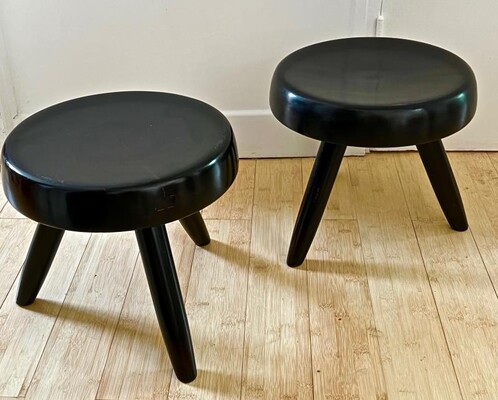 Charlotte Perriand pair of back tripod model 