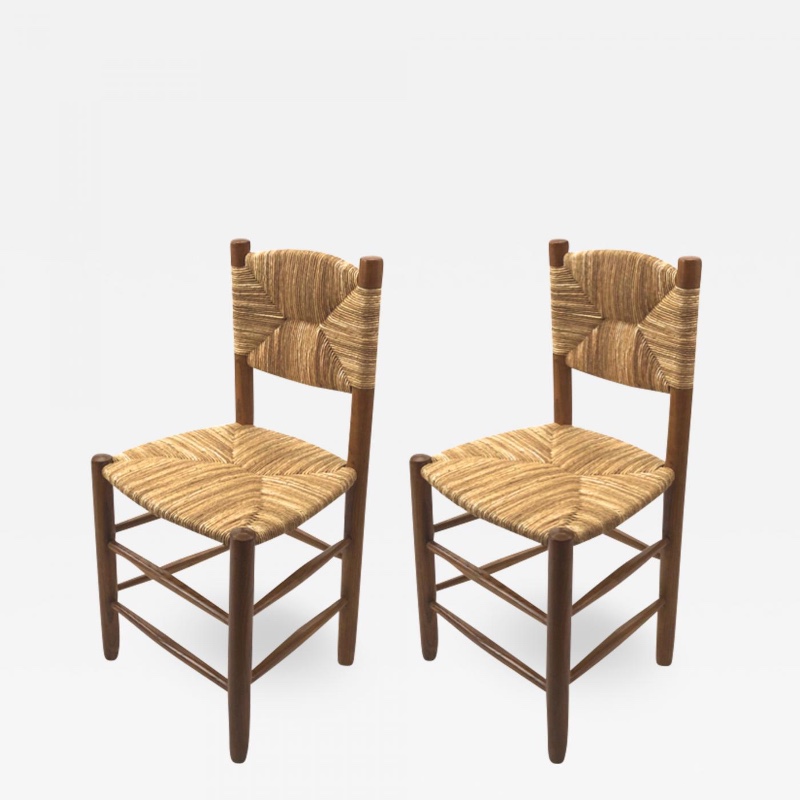 Charlotte Perriand pair of model Bauche chairs
