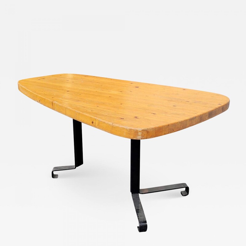 Charlotte Perriand rarest table forme libre for Les Arcs