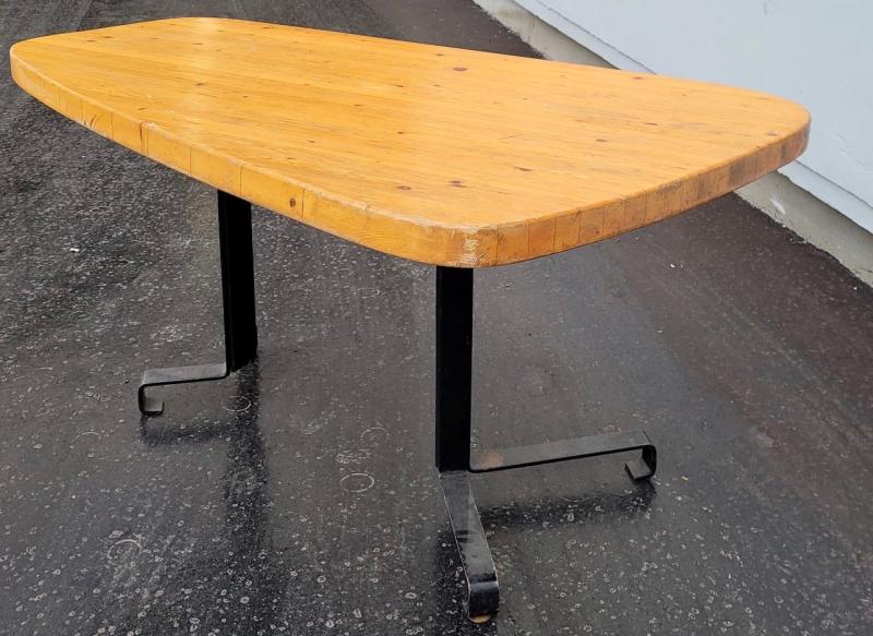 Charlotte Perriand rarest table forme libre for Les Arcs