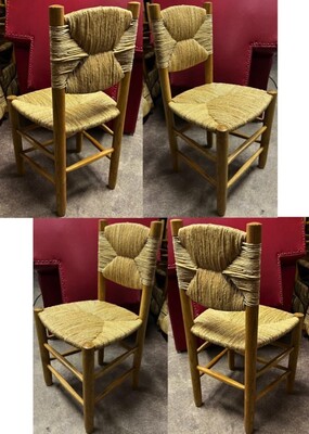 Charlotte Perriand set of 4 model Bauche chairs