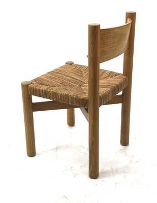 Charlotte Perriand set of 4 model meribel ash tree chairs 