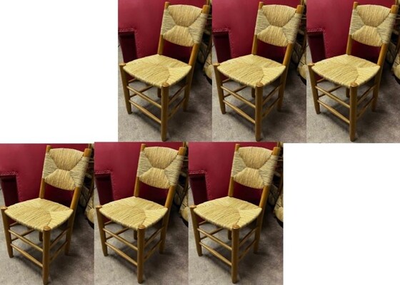 Charlotte Perriand set of 6 model Bauche chairs