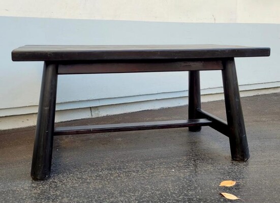 Charlotte Perriand style awesome black tinted sturdy table