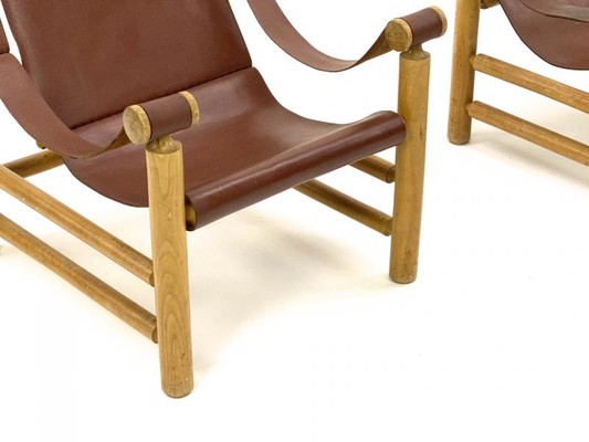 Charlotte Perriand style awesome design pair of safari chairs